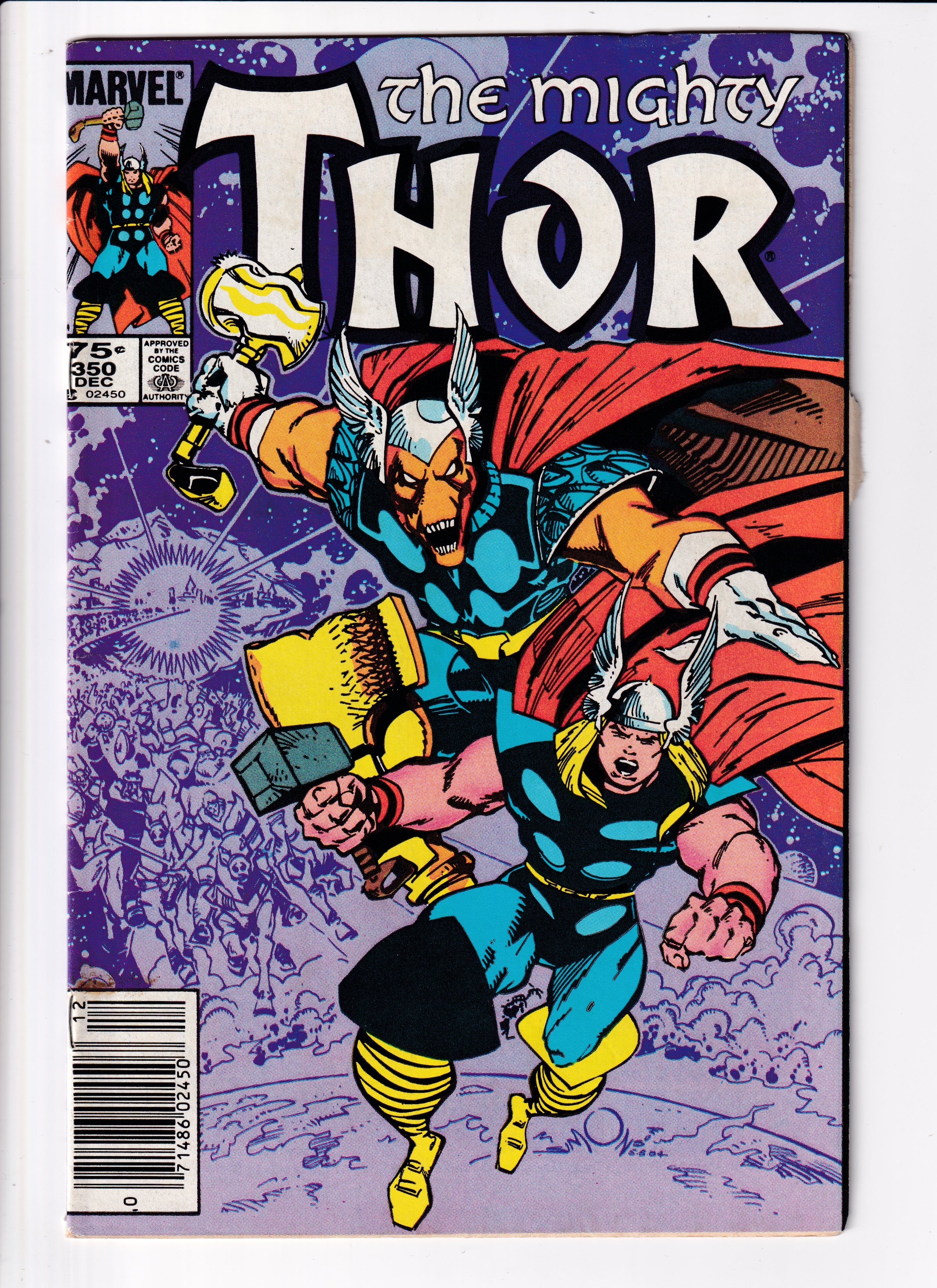 The Mighty Thor #350 Canadian Price Var Low Grade (1984)