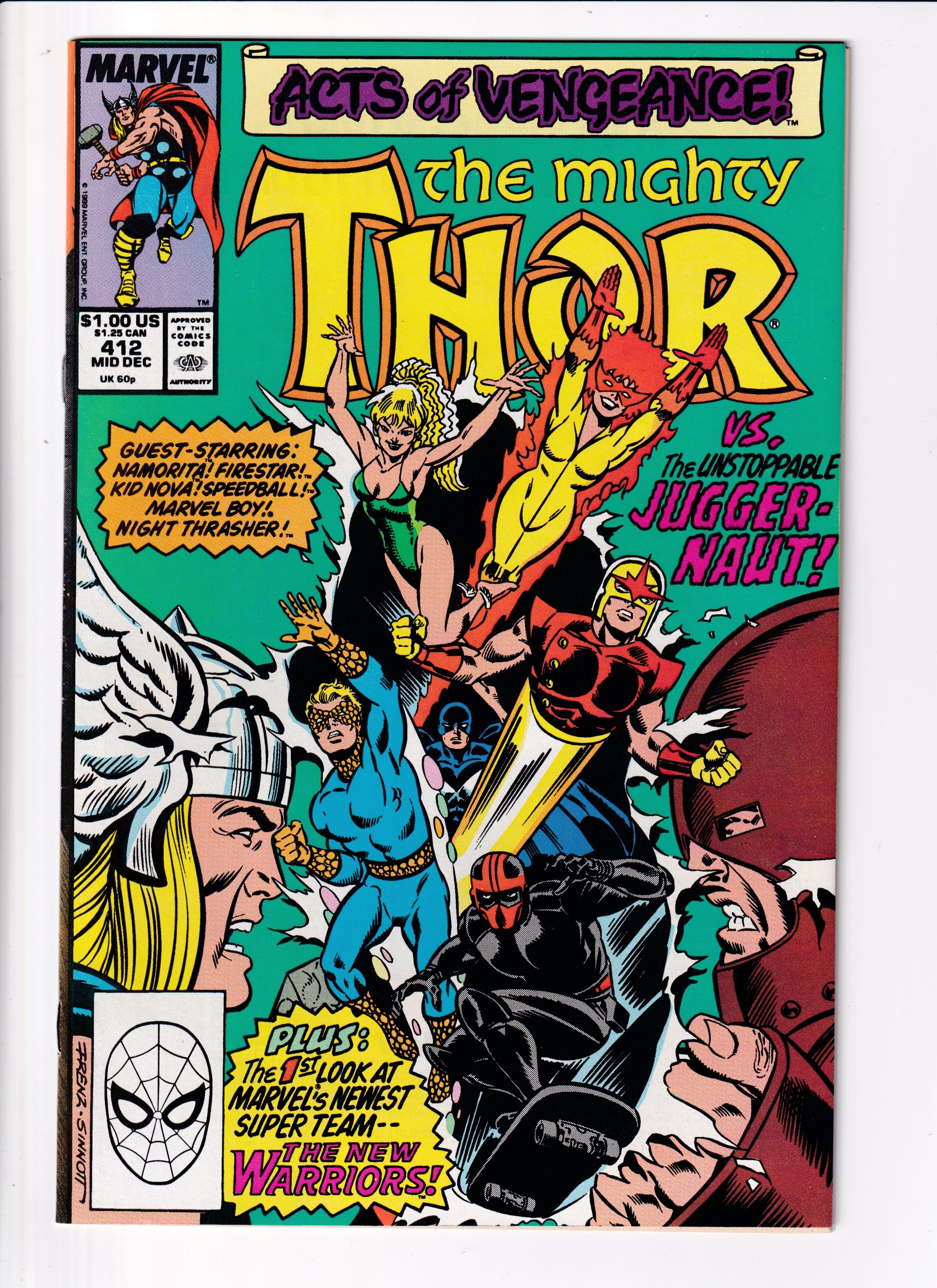 The Mighty Thor #412 NM (9.2) (1989)