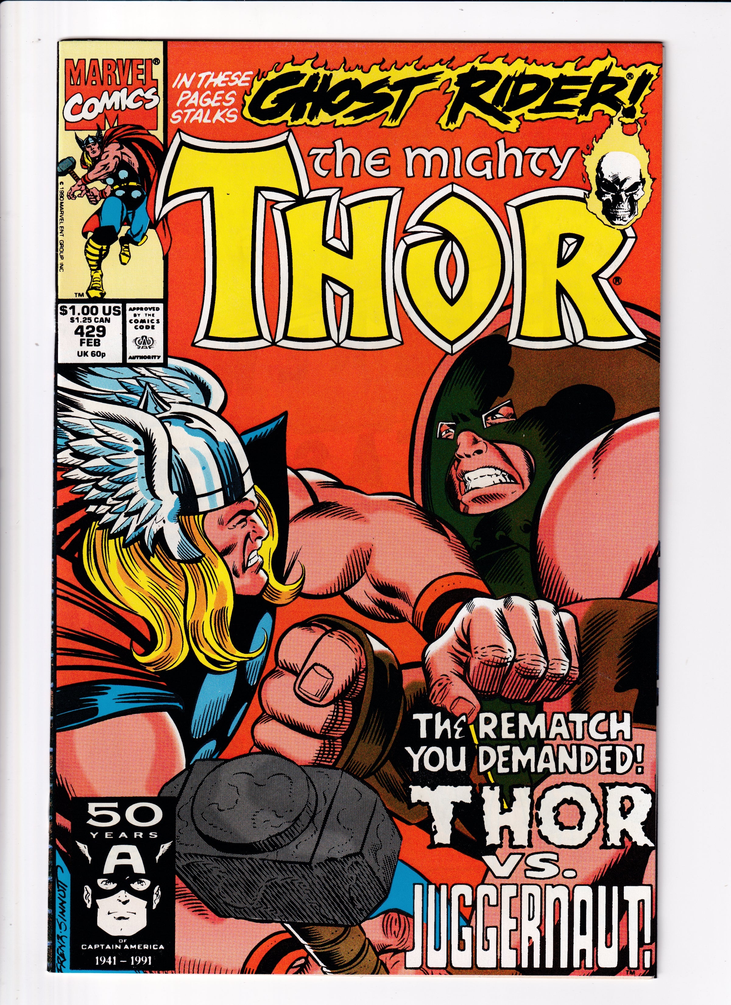 The Mighty Thor #429 NM (9.4) (1991)