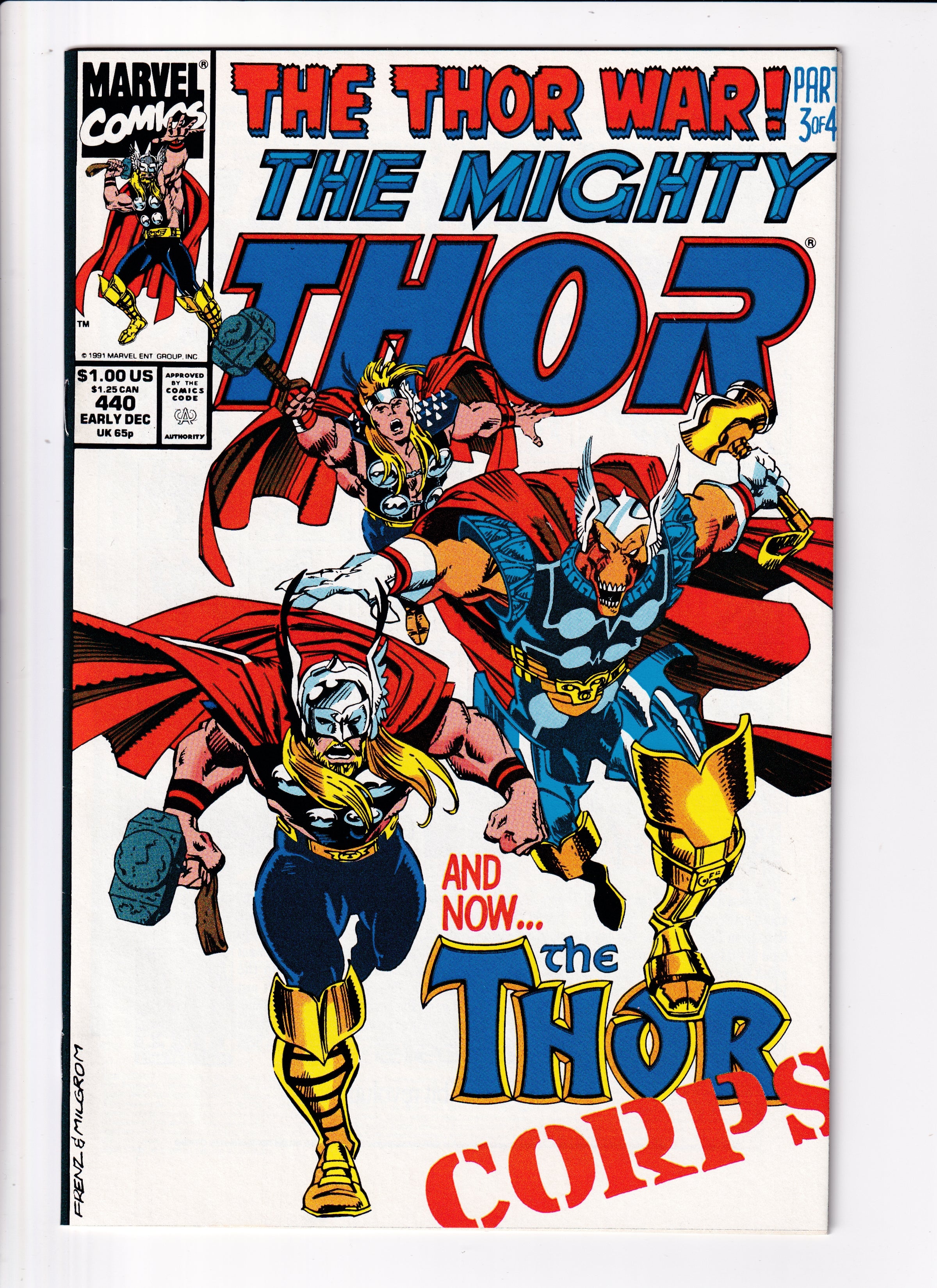 The Mighty Thor #440 NM (9.2) (1991)