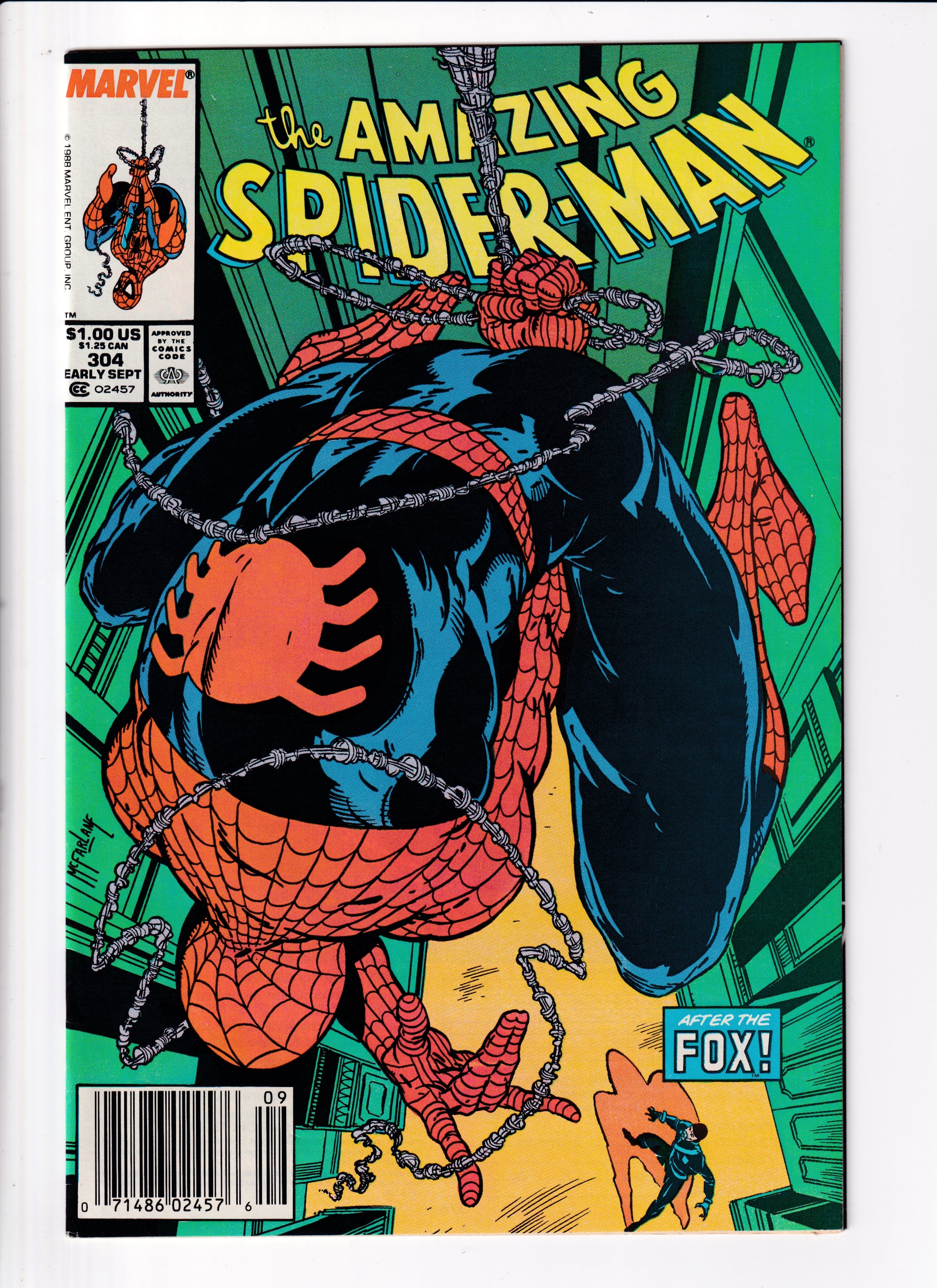 Amazing Spider-Man #304 Newsstand VF (8.5) (1986)