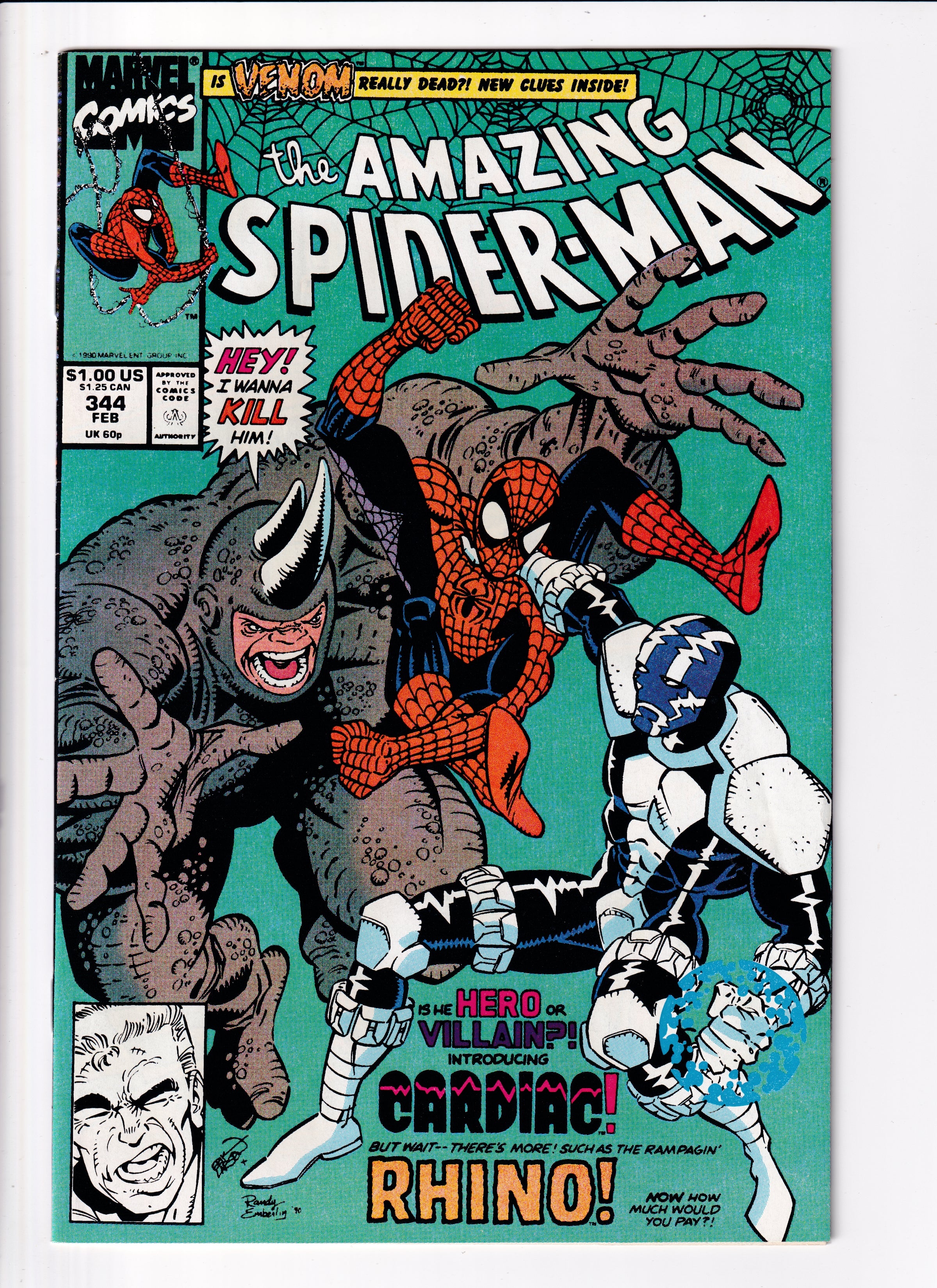 Amazing Spider-Man #344 VF (8.5) (1990)