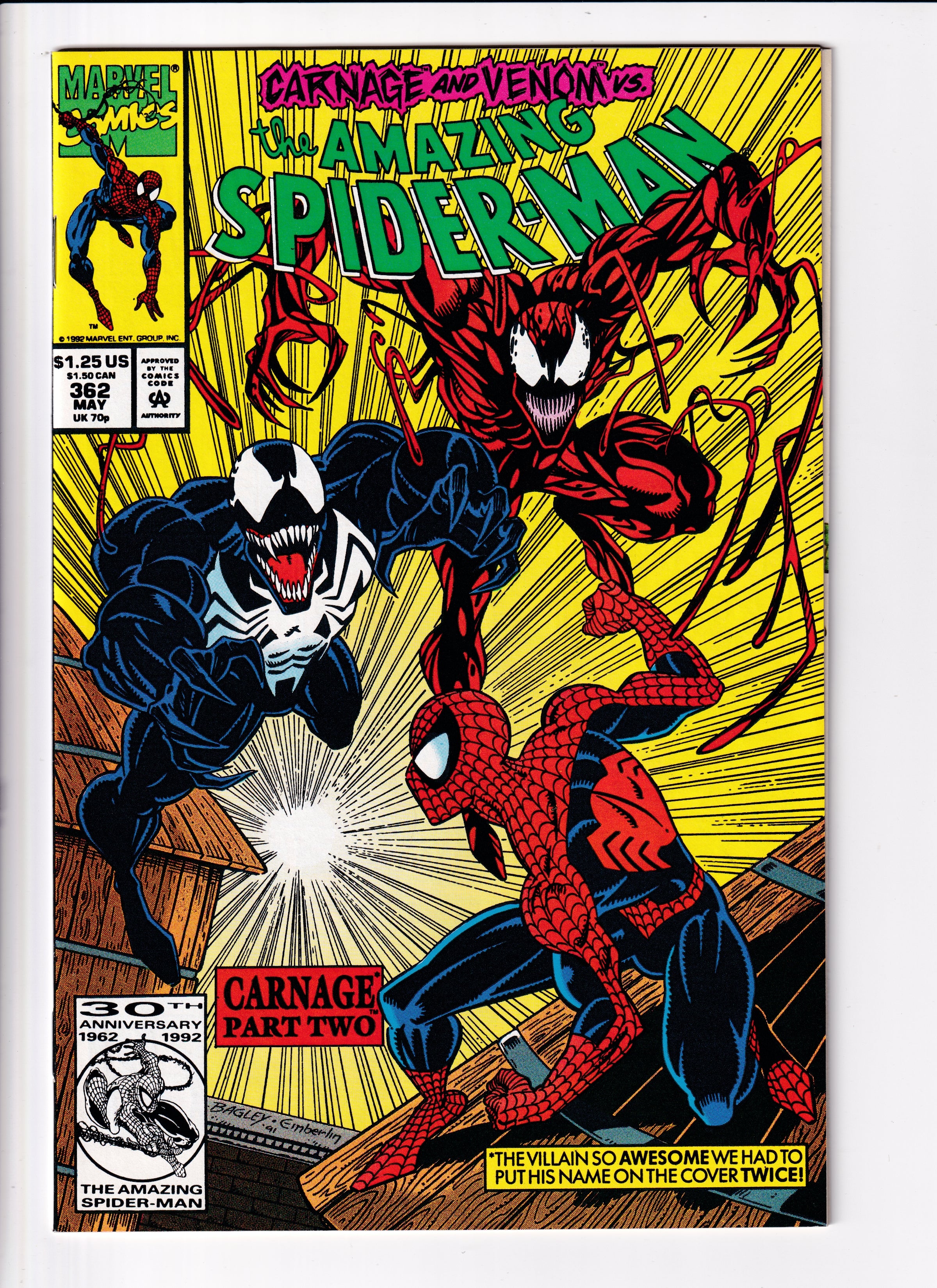 Amazing Spider-Man #362 NM (9.4) (1992)