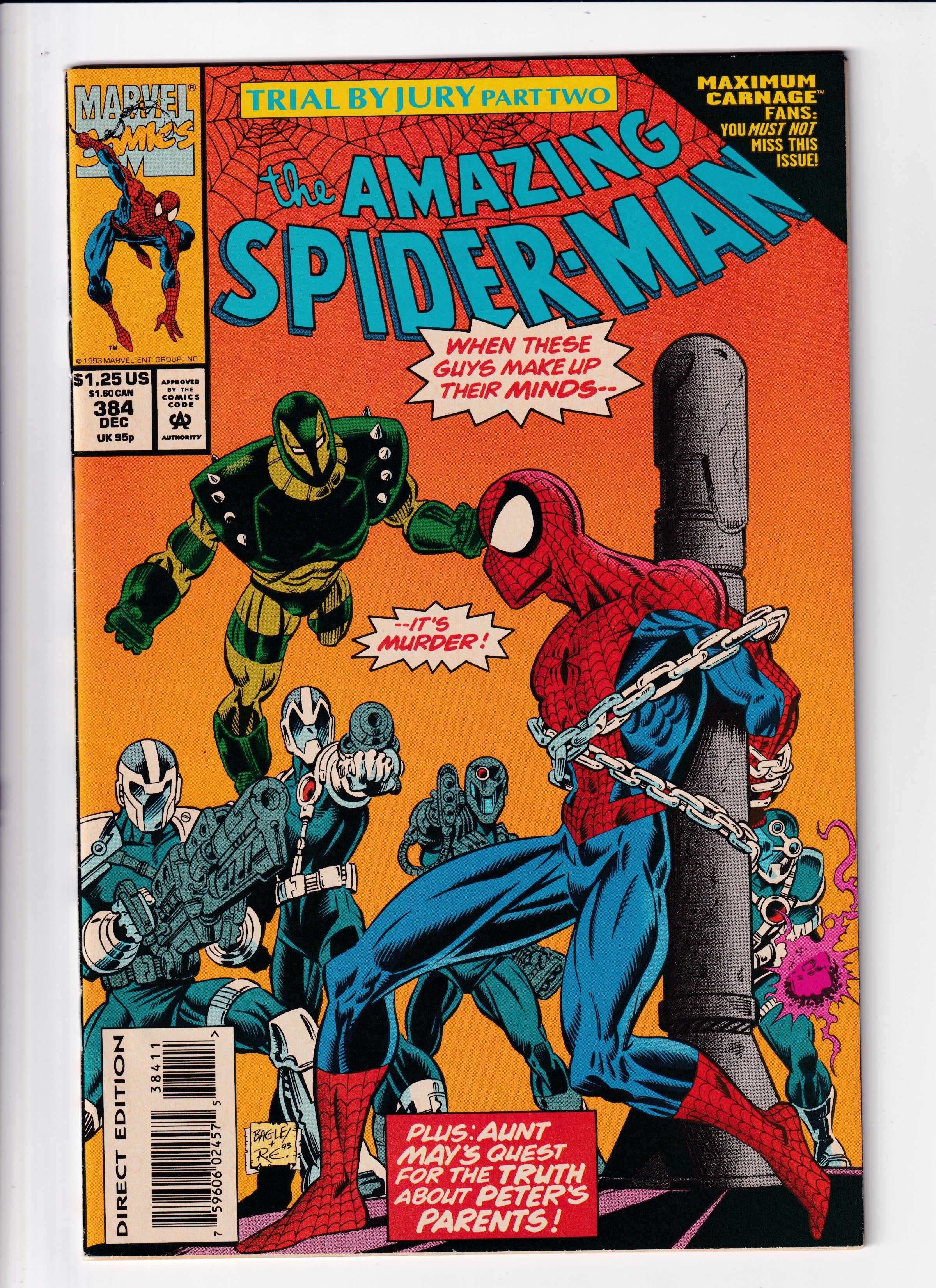 Amazing Spider-Man #384 VF (8.0) (1993)