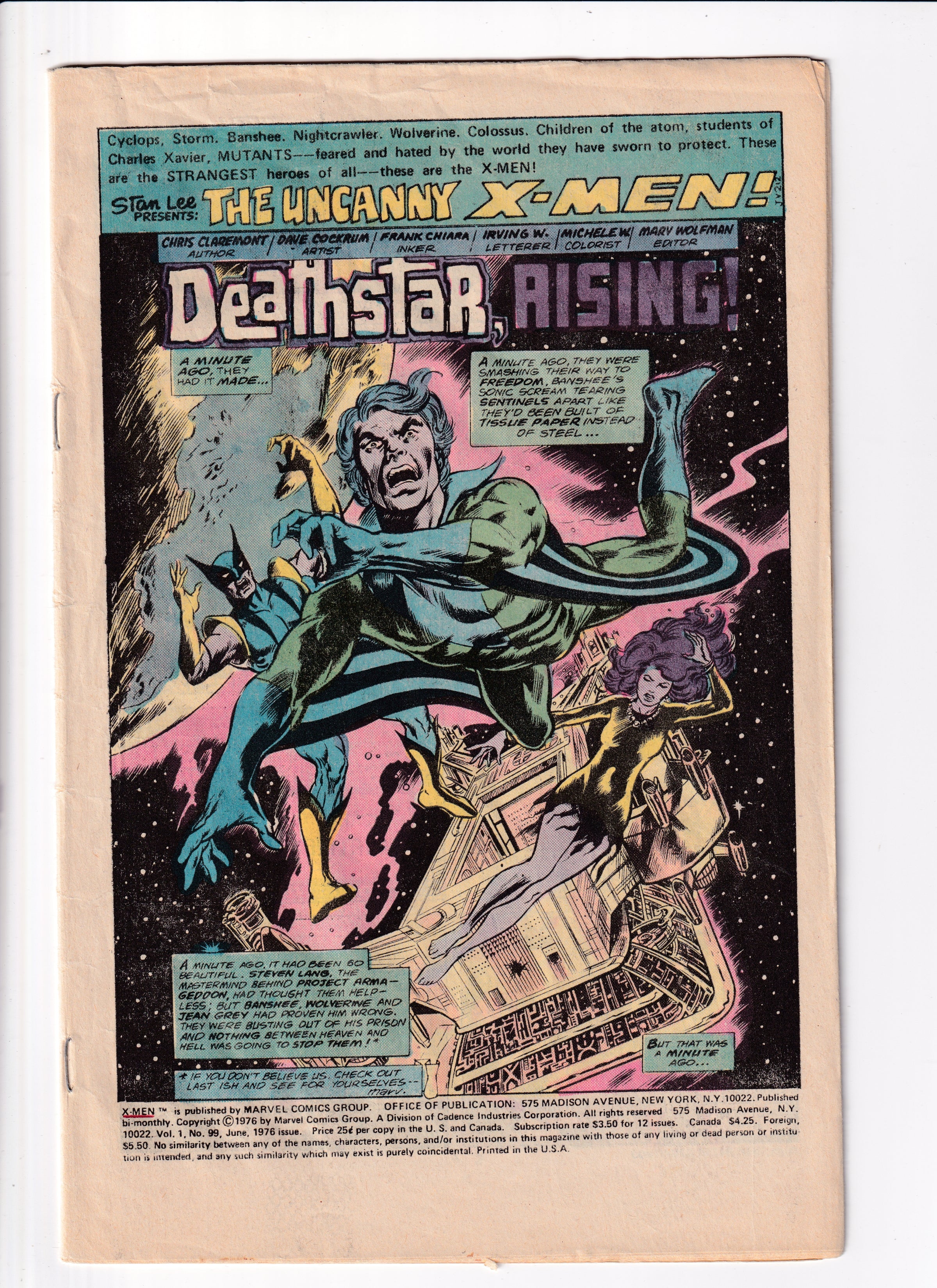 Uncanny X-Men #99 Coverless (1976)