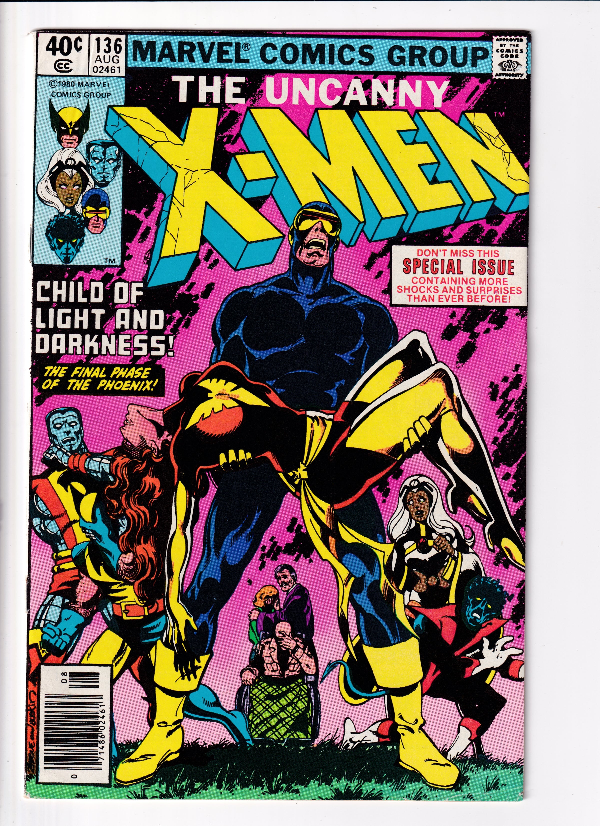 Uncanny X-Men #136 Newsstand VF (7.5) (1980)