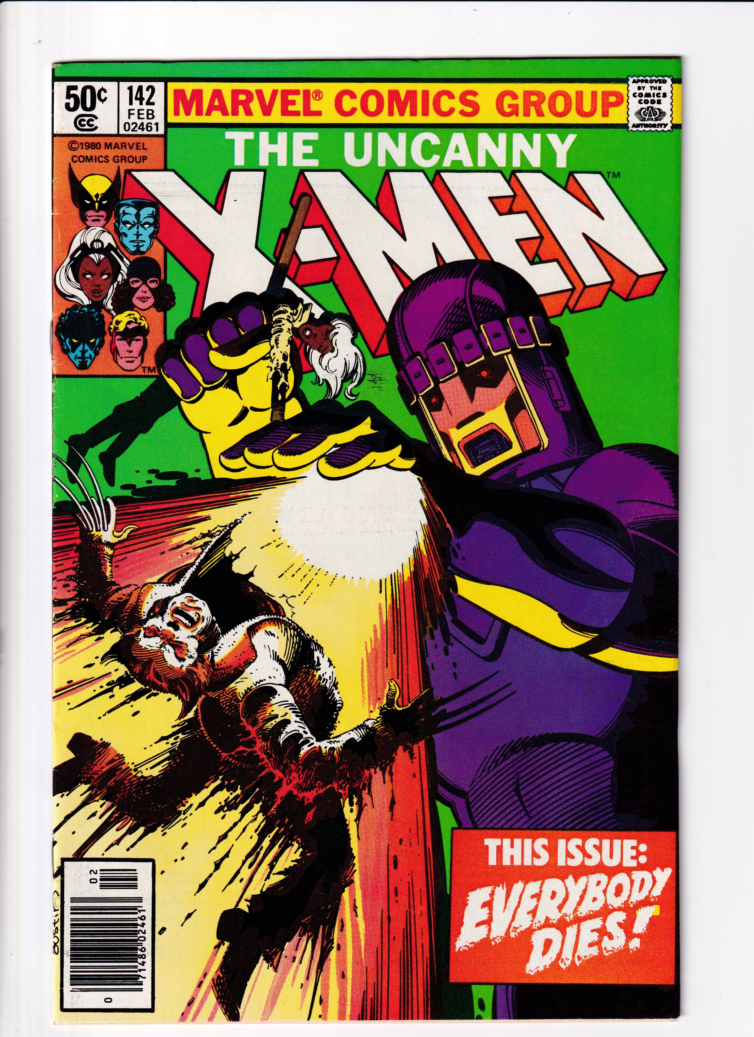 Uncanny X-Men #142 Newsstand VF (8.0) (1980)