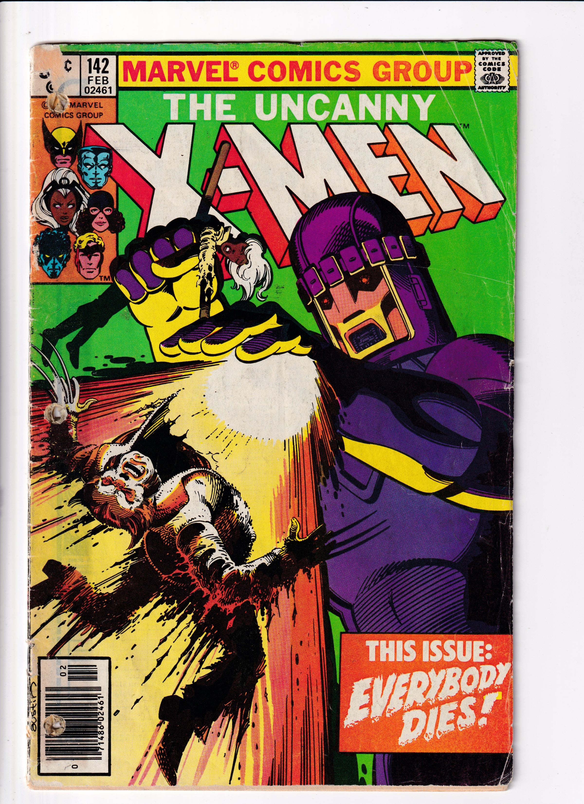 Uncanny X-Men #142 Newsstand Low Grade (1980)