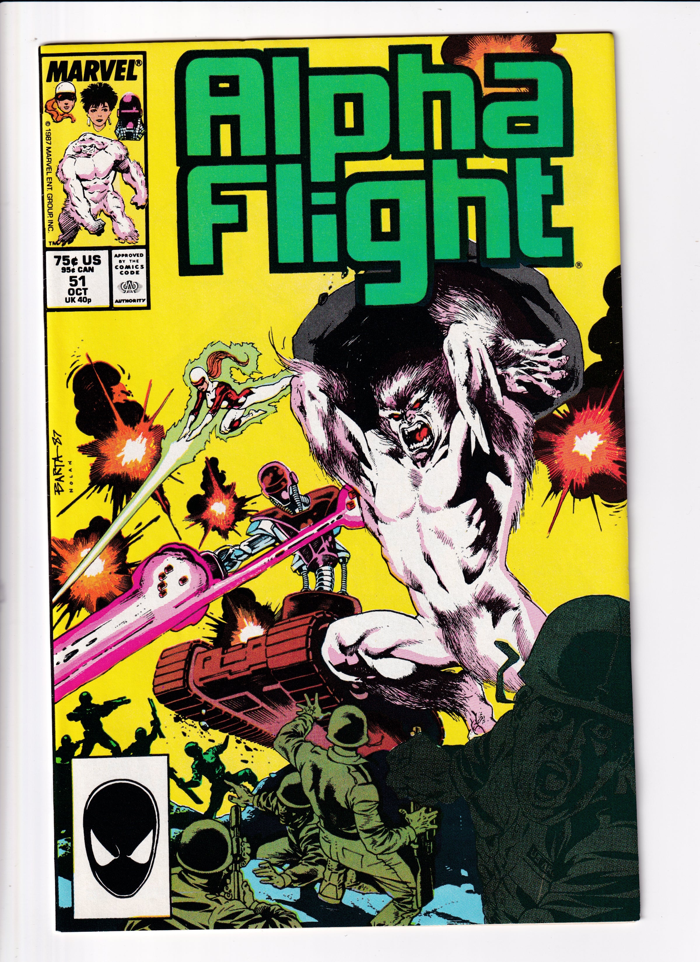 Alpha Flight #51 VF (8.5) (1987)