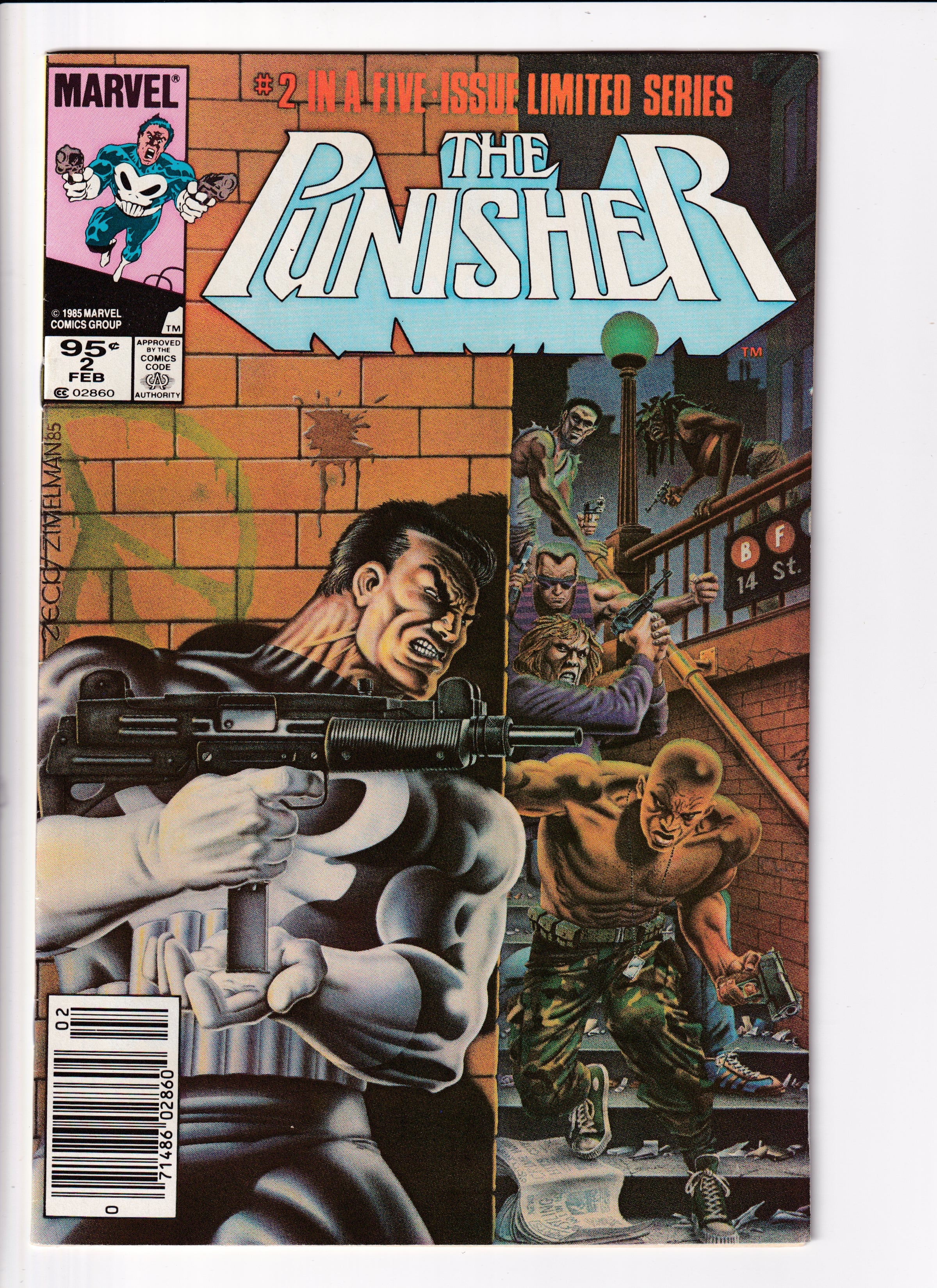 Punisher #2 Canadian Price Var NM (9.0) (1986)
