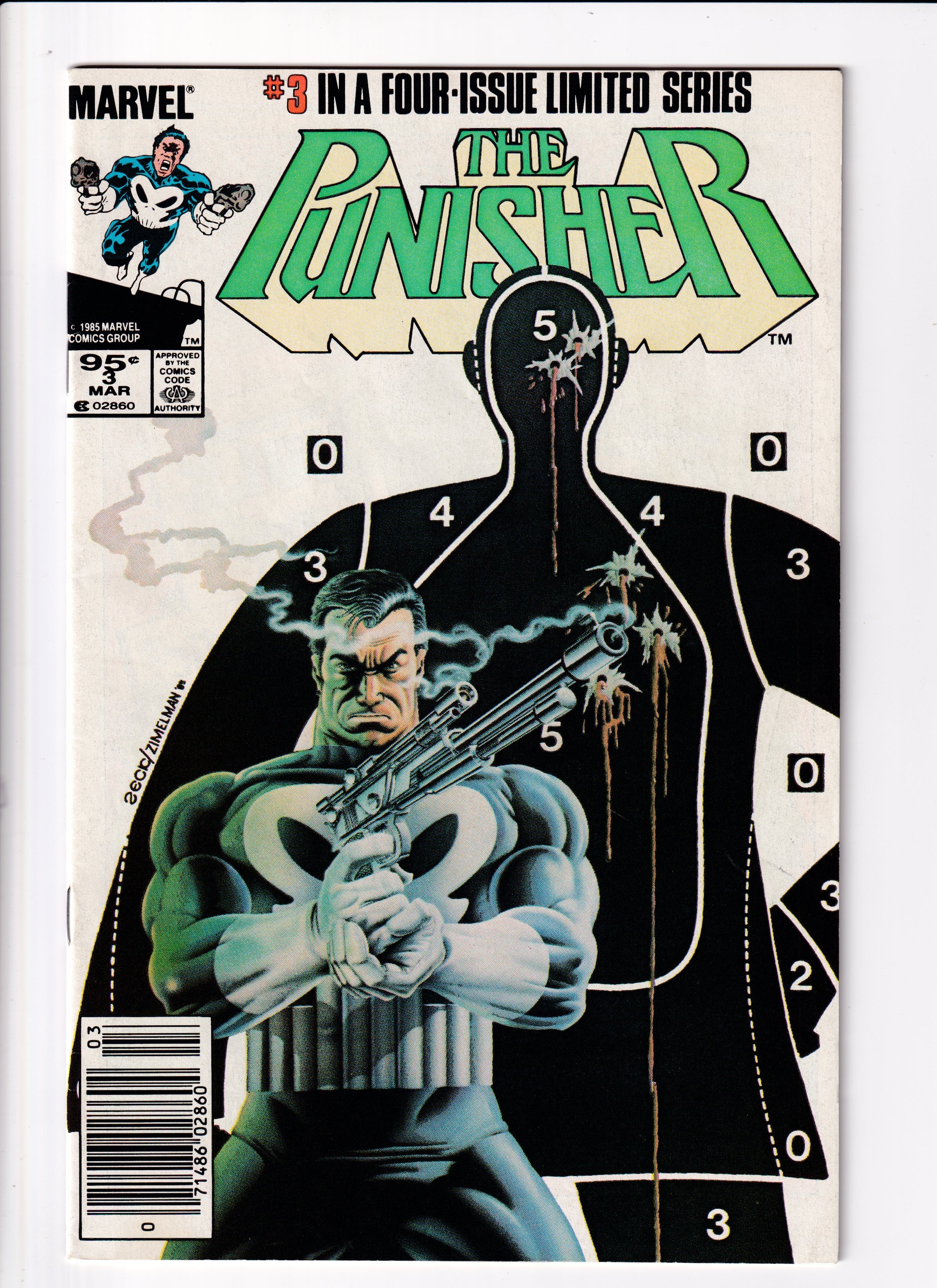 Punisher #3 Canadian Price Var VF (8.0) (1986)