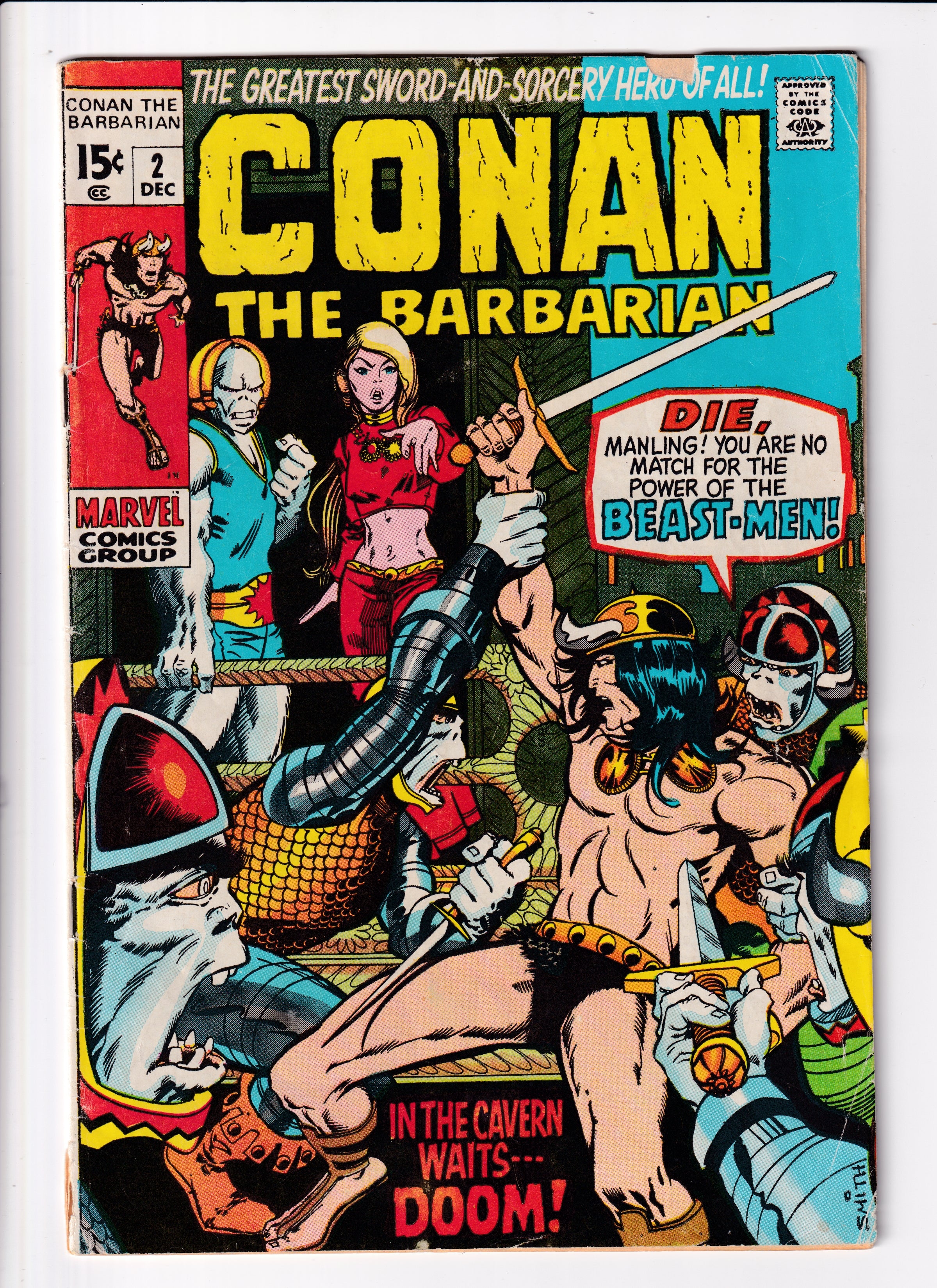 Conan The Barbarian #2 VG (4.5) (1970)