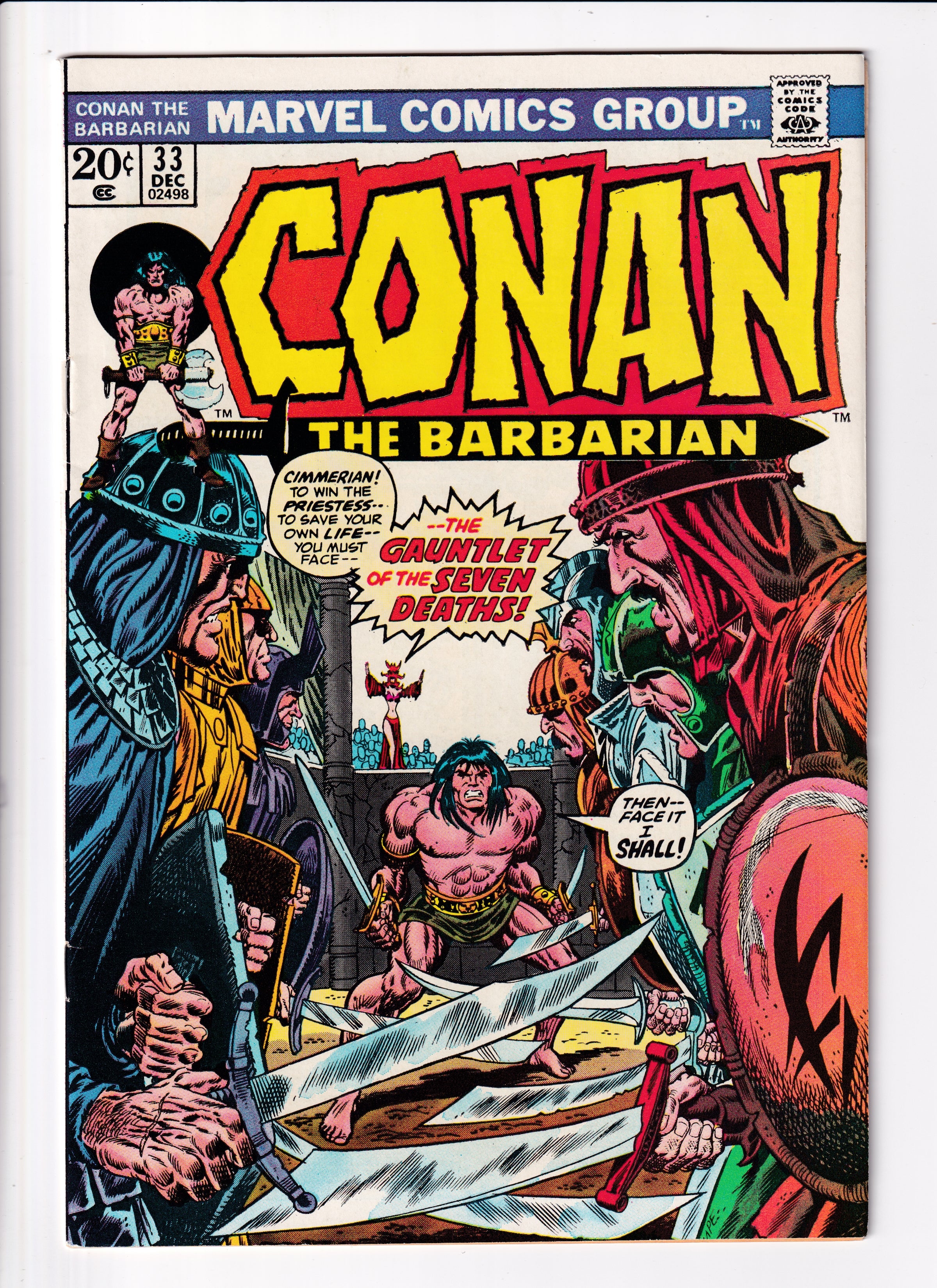 Conan The Barbarian #3 VF (8.0) (1973)