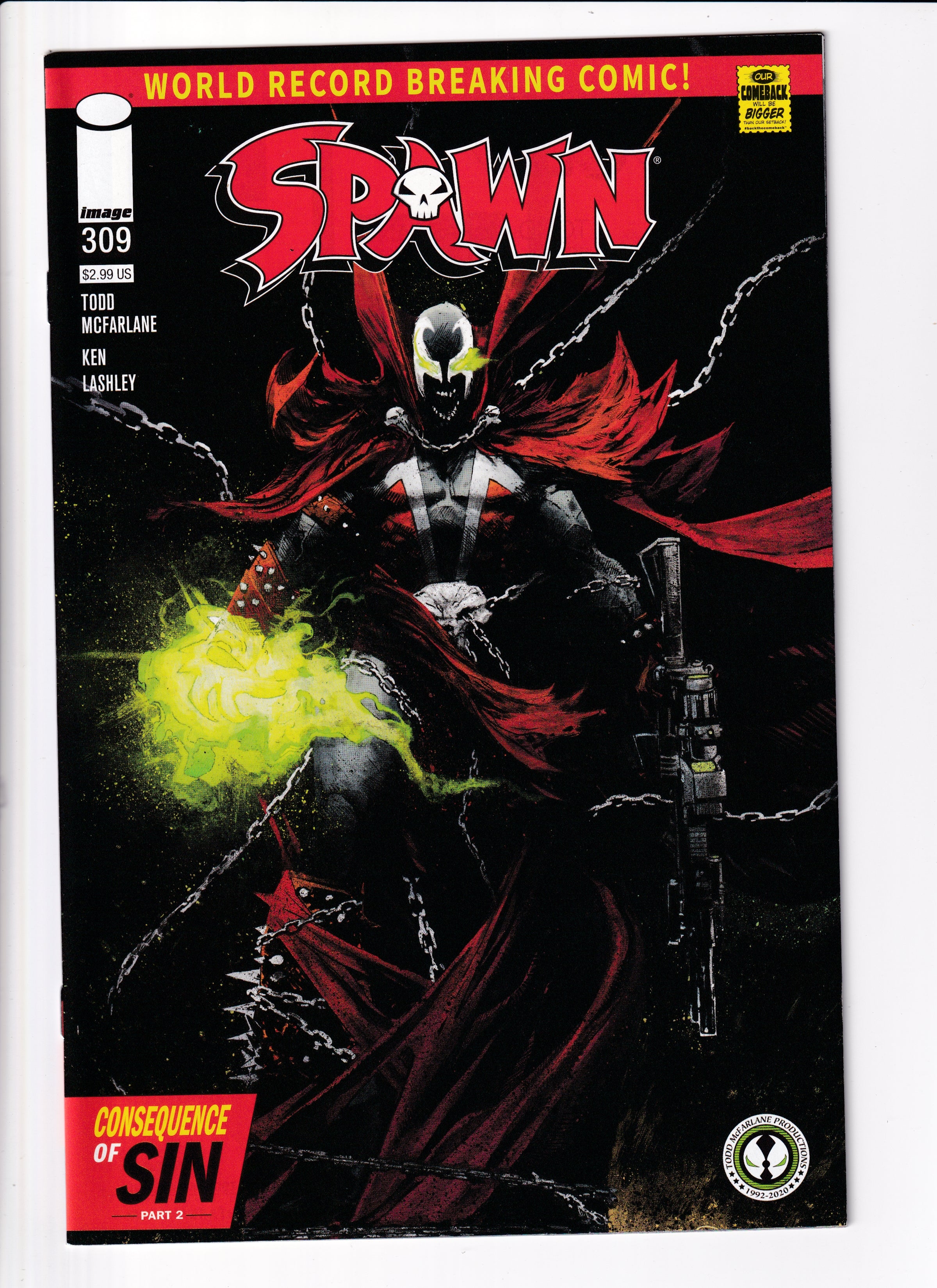 Spawn #309 McFarlane Var NM (9.6) (2020)