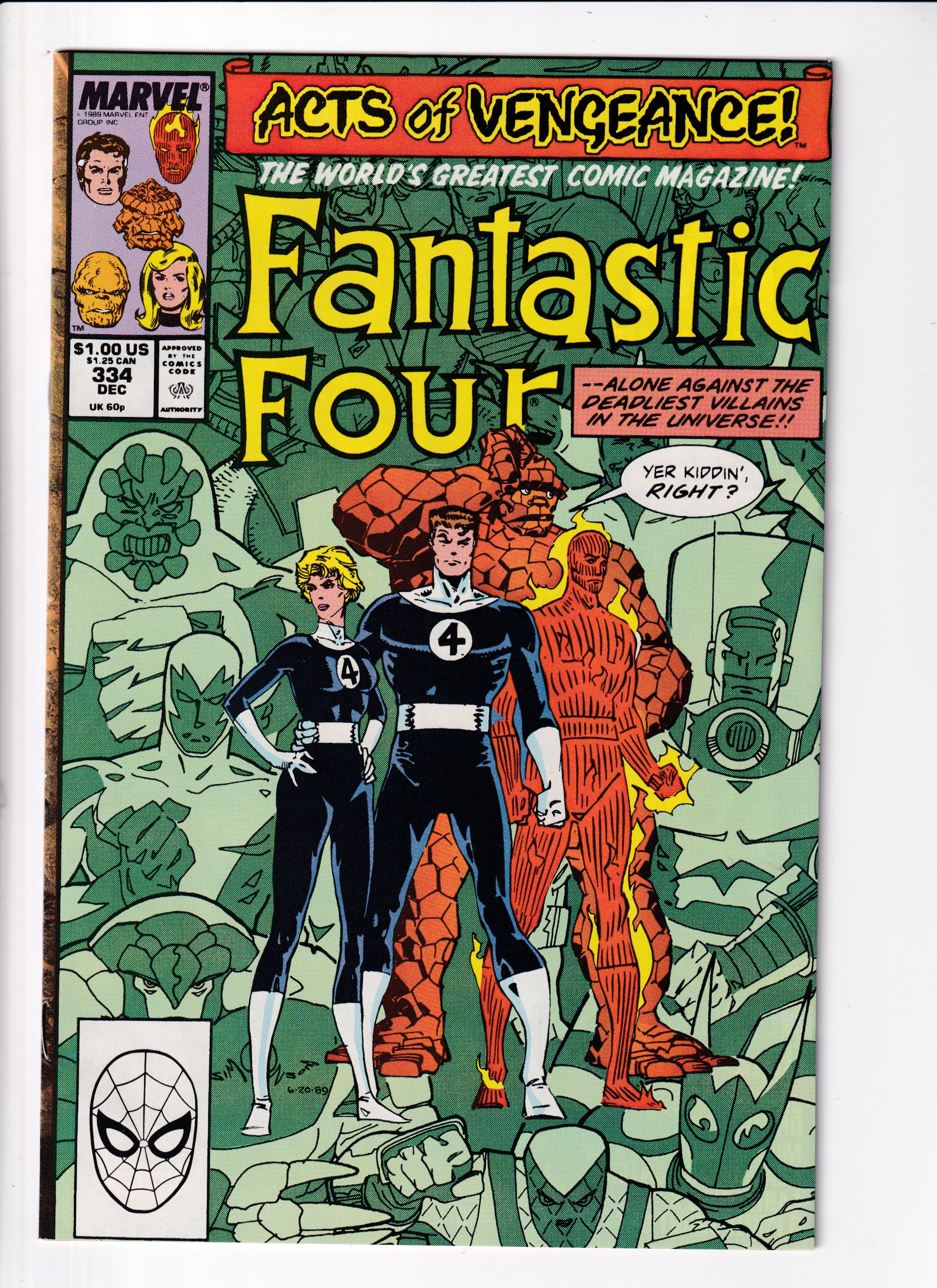Fantastic Four #334 NM (9.0) (1989)