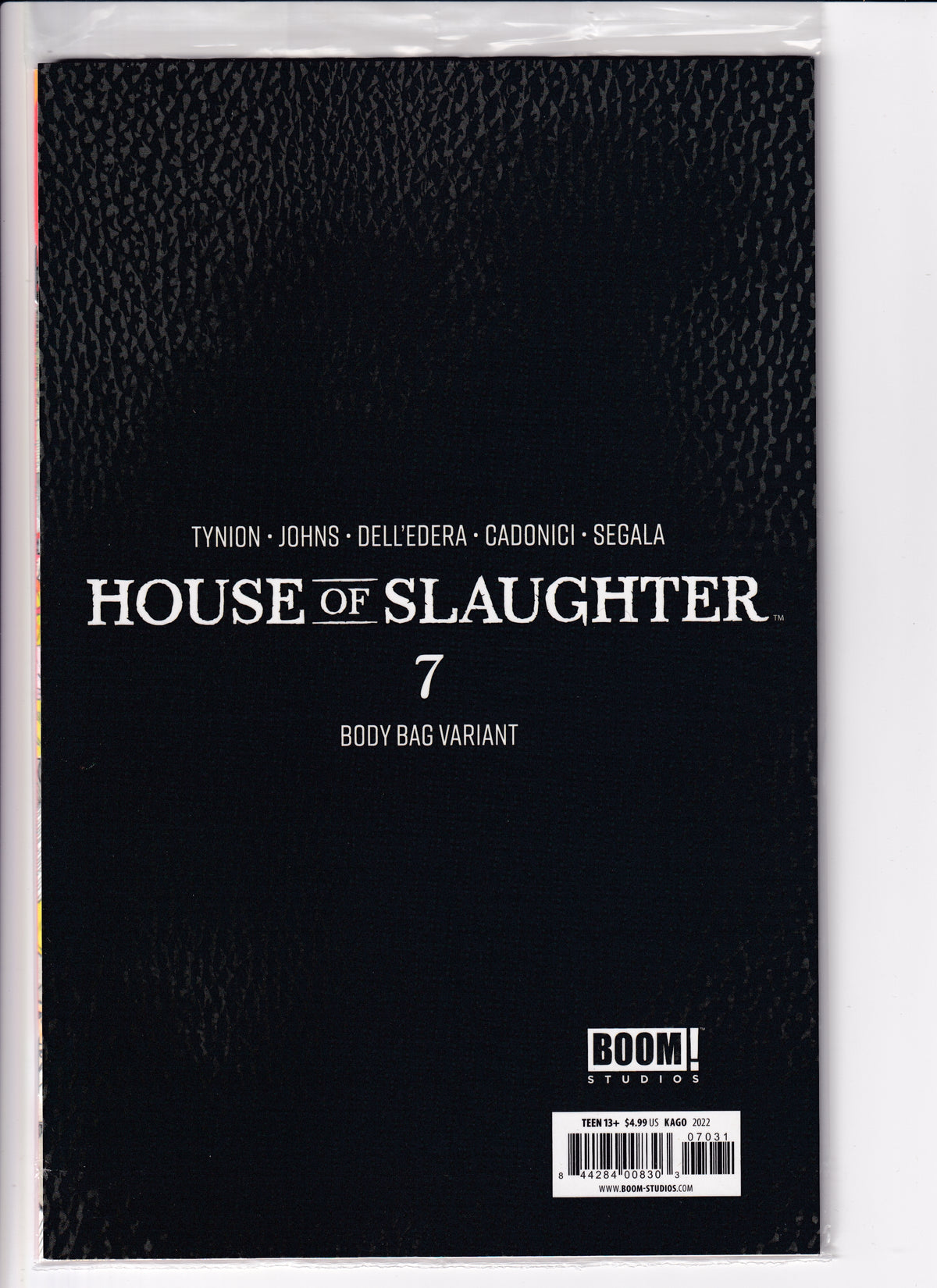 House of Slaughter #7 Body Bag Sealed NM (9.6) (2022)