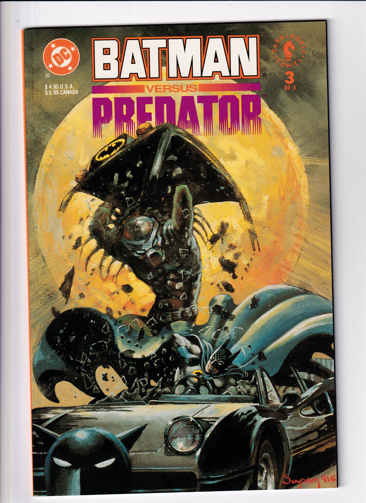 Batman Vs Predator #1-3 Prestige Covers NM (9.4) (1992)
