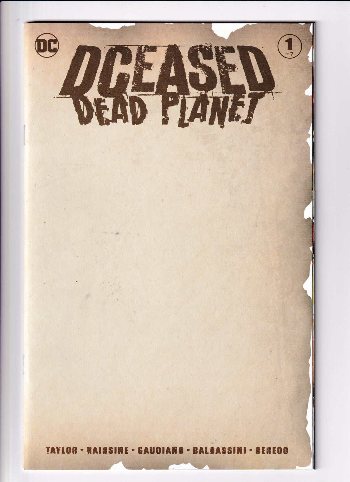 DCeased Dead Planet #1 Blank Var NM (9.6) (2020)