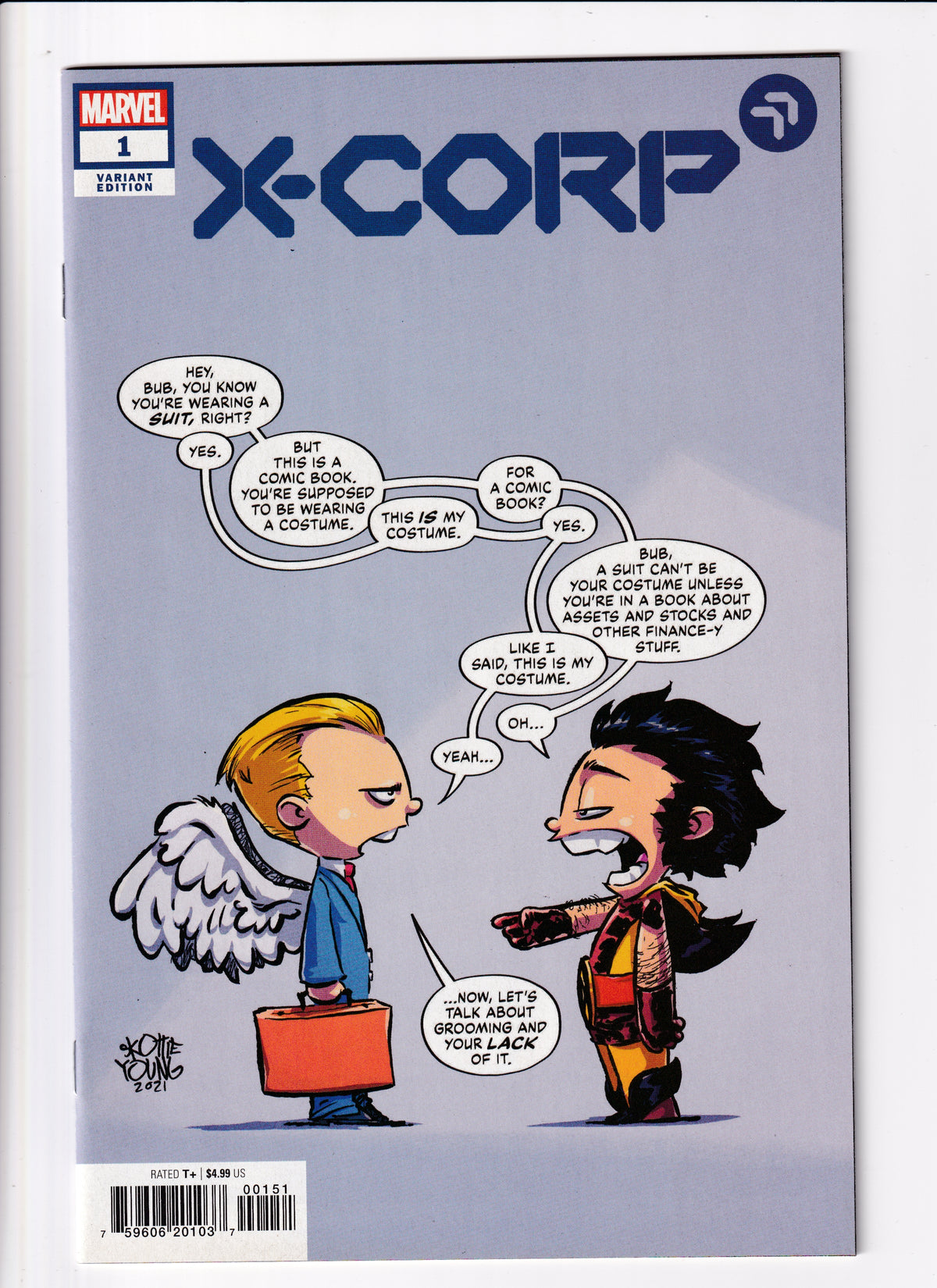 X-Corp #1 Skottie Young Var NM (9.4) (2021)