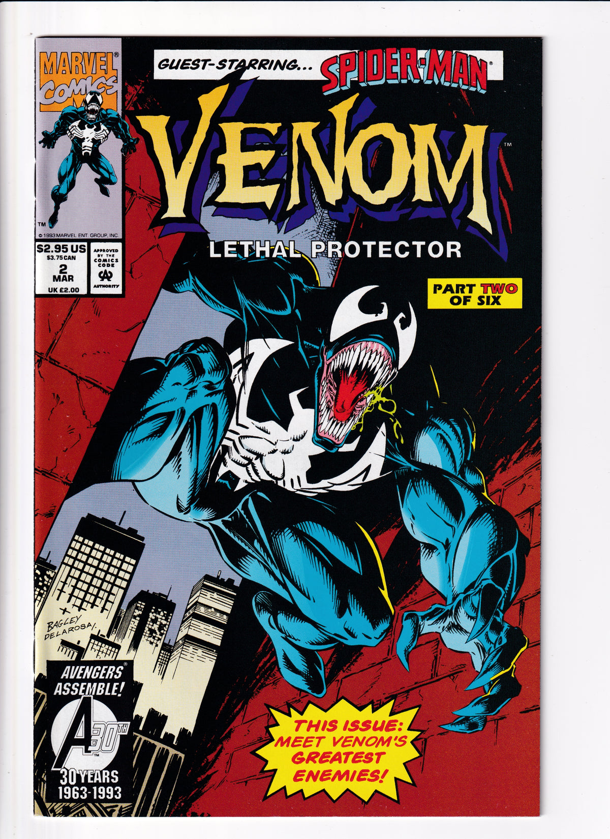 Venom Lethal Protector #2 NM (9.2) (1993)