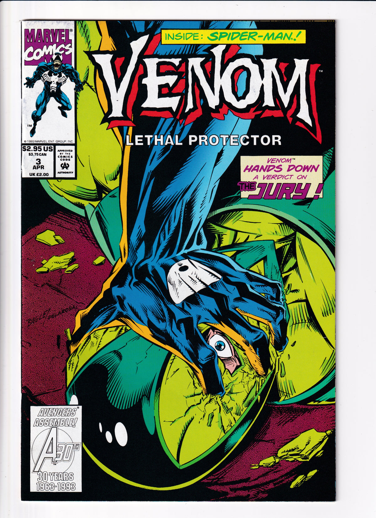 Venom Lethal Protector #3 NM (9.2) (1993)