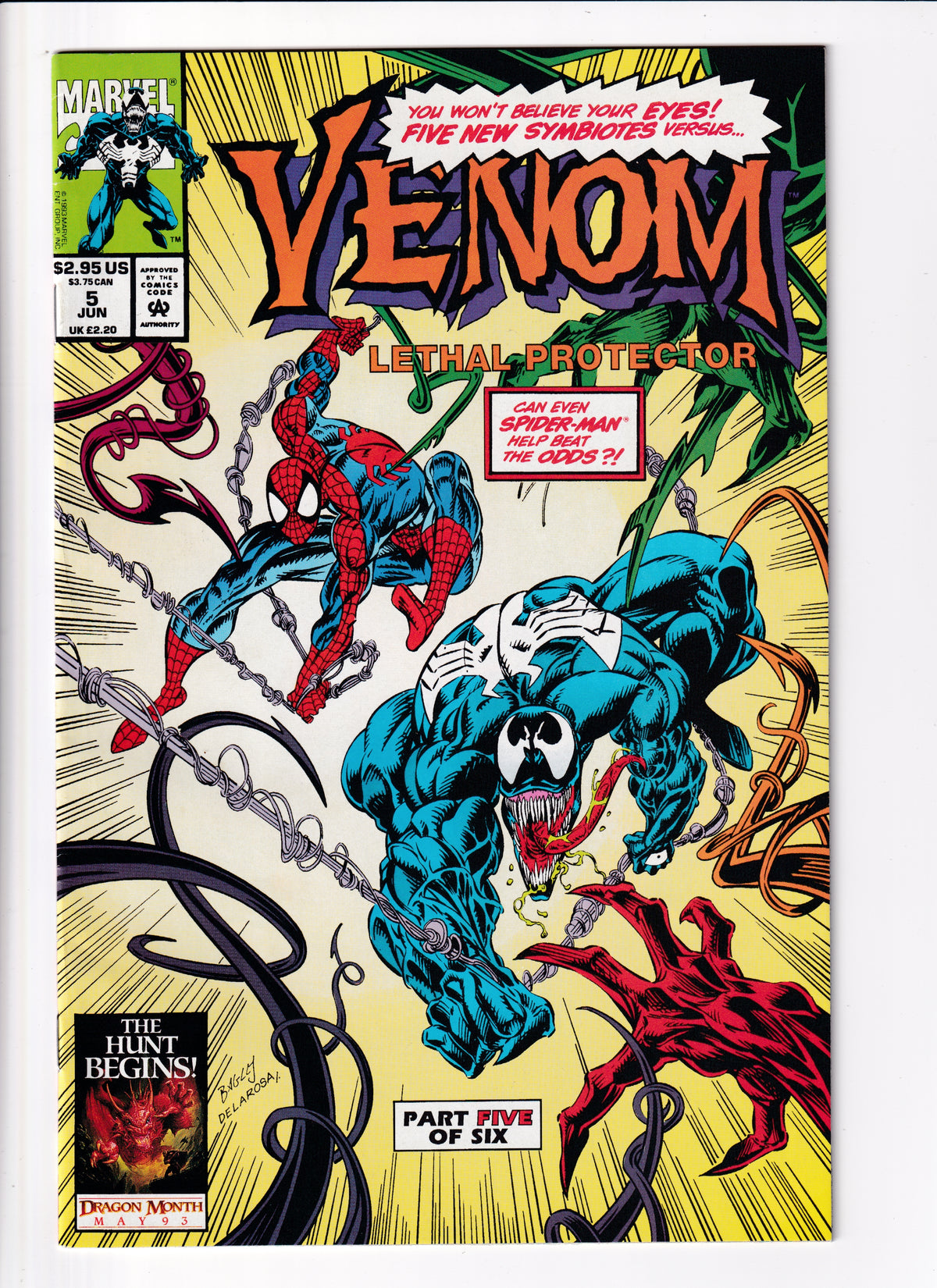 Venom Lethal Protector #5 VF (8.5) (1993)