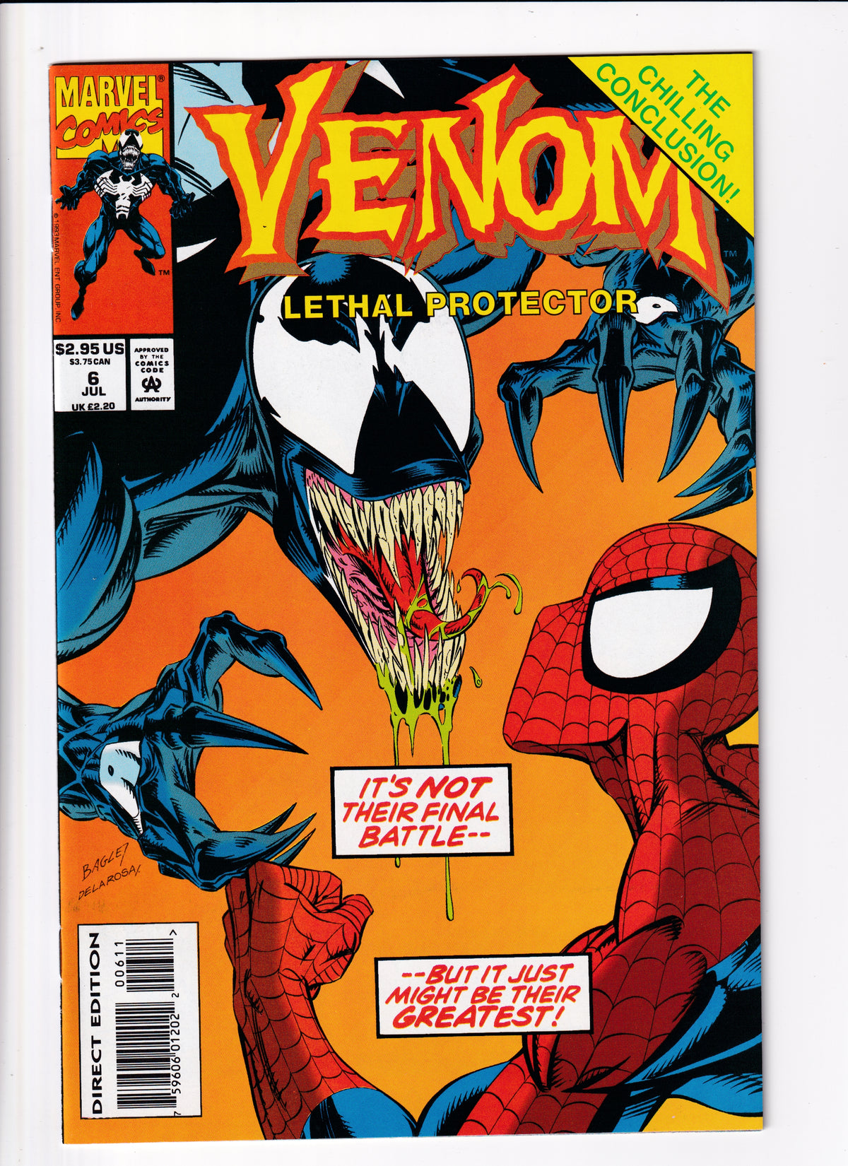 Venom Lethal Protector #6 NM (9.4) (1993)
