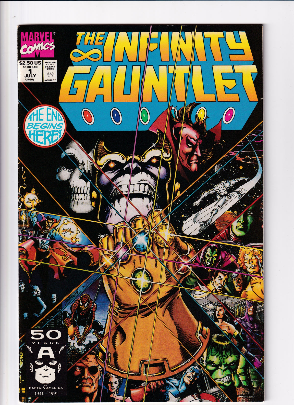 Infinity Gauntlet #1 VF (8.5) (1991)