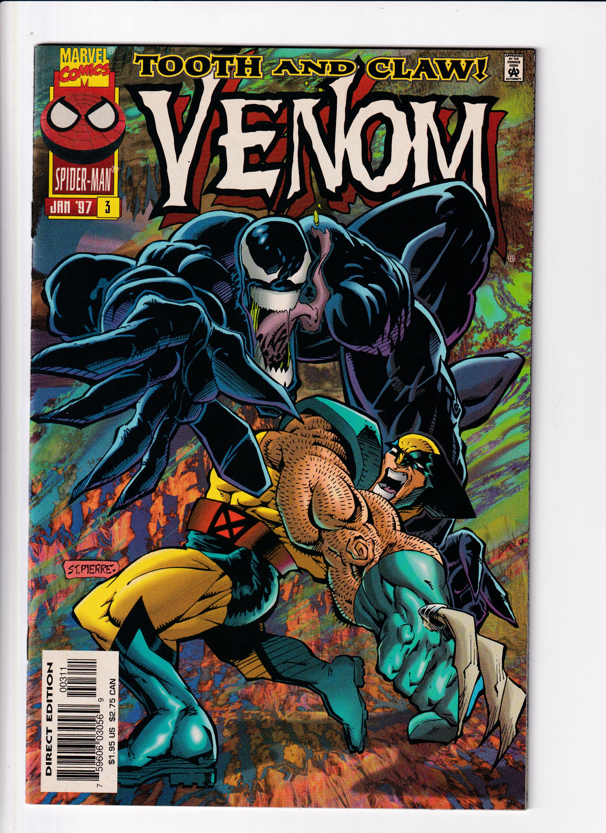 Venom: Tooth and Claw #3 VF (8.0) (1997)