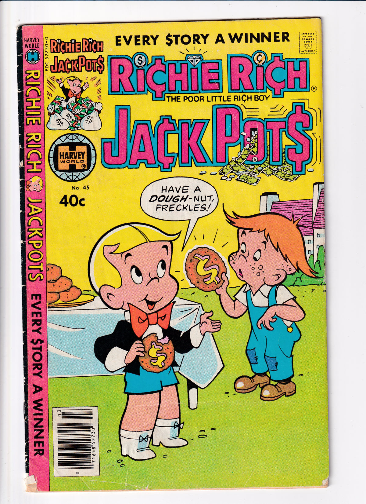 Richie Rich Jackpots #45 Low Grade (1980)