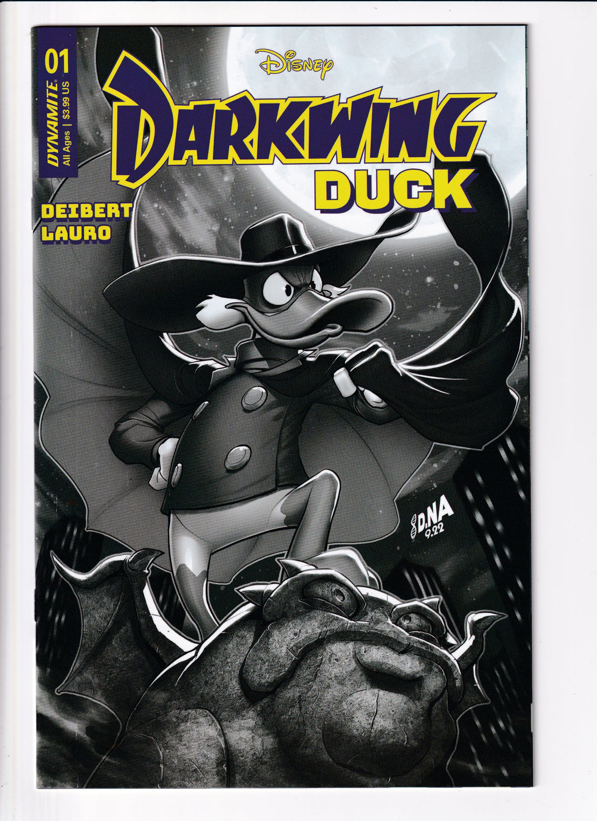 Darkwing Duck #1 1:15 B&W Var NM (9.4) (2023)