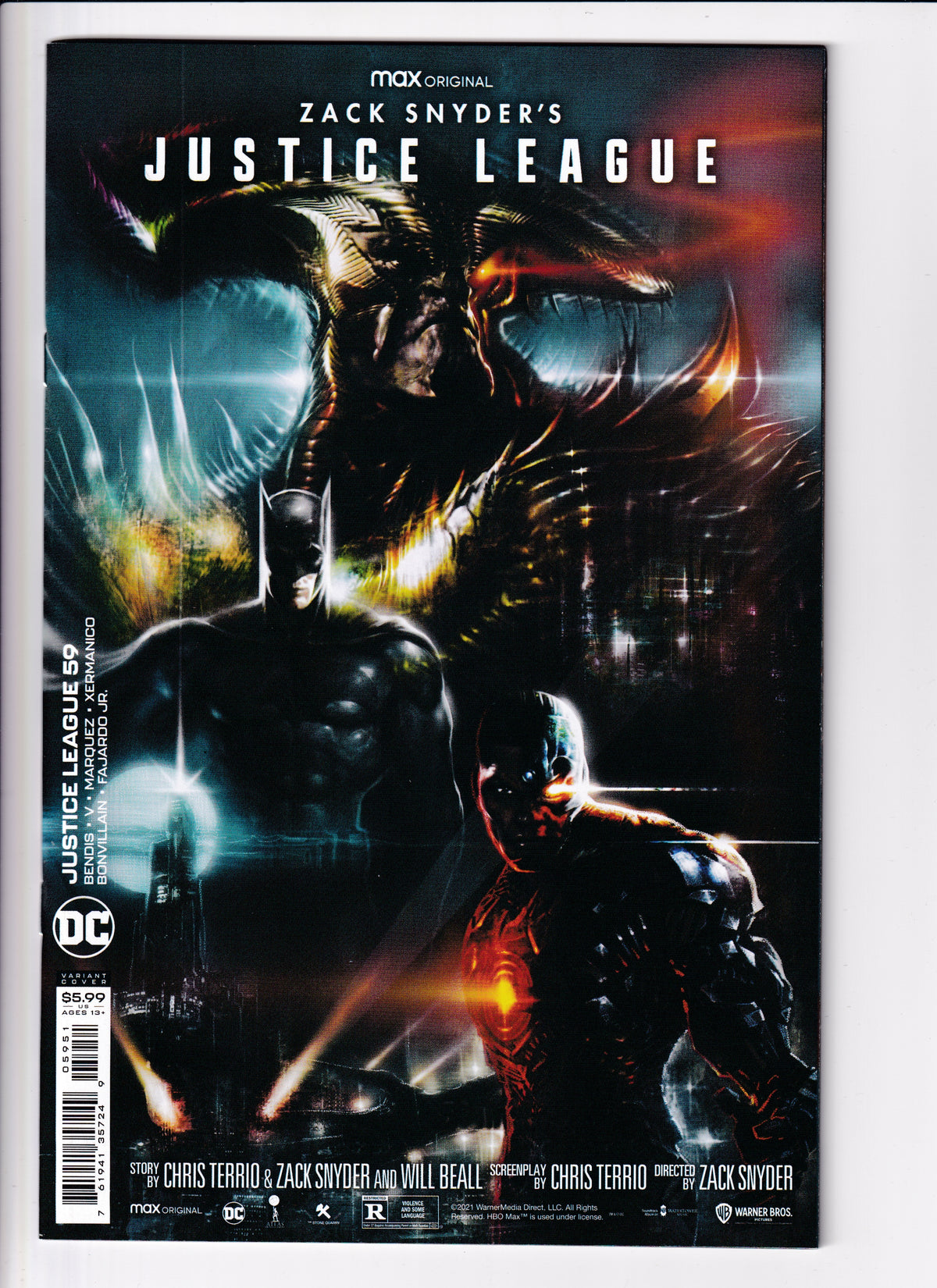 Justice League #59 Snyder Cut Sharp Var NM (9.6) (2021)