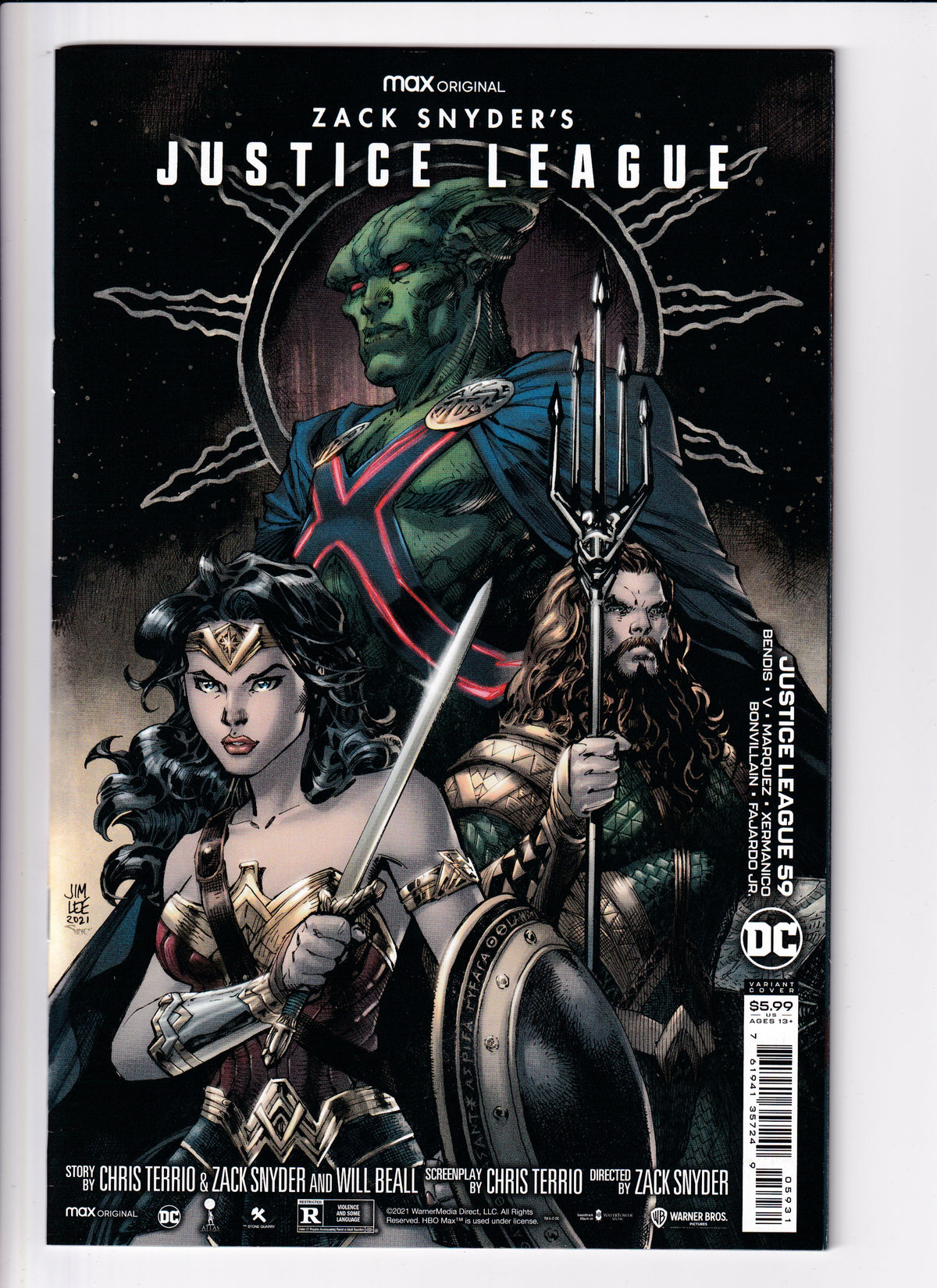 Justice League #59 Snyder Cut Lee Var NM (9.6) (2021)